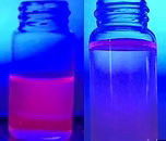 Fluorescently functionalized magnetic nanoparticle solutions